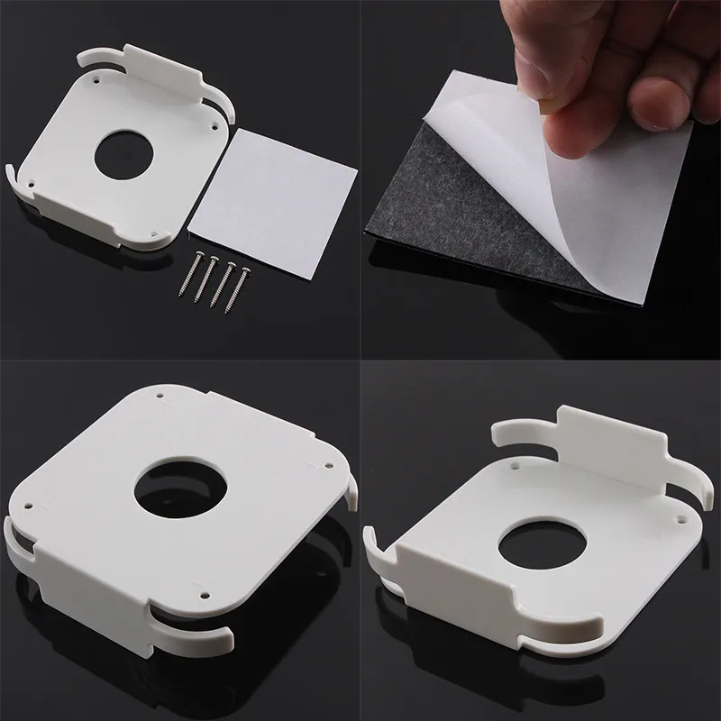 

For Apple TV 2 3 & AirPort Wall Mount Bracket Stand Cradle Holder Case White Square Plastic Projector Brackets