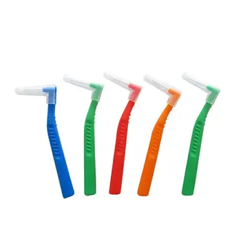 

5pcs Interdental Brush Cleaners Food Debris Floss Brush Dental Oral Care Tool (Random Color)