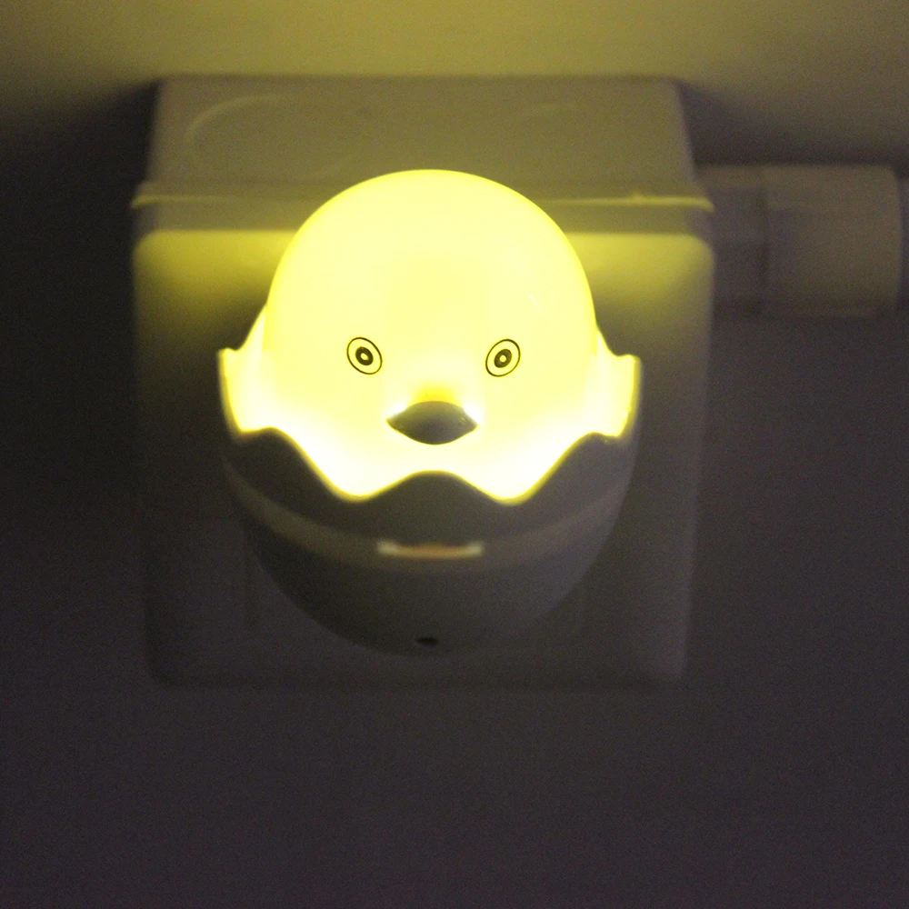 

Light Control Popular Nightlight Cute Mini Yellow Duck Night Light Children's Bedroom Creative Cartoon Decor Lamp EU/AU Plug
