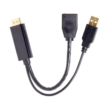 

Female DisplayPort DP Sink 4K 2K to HDMI Source Video Cable for PC Laptop Monitor 20cm