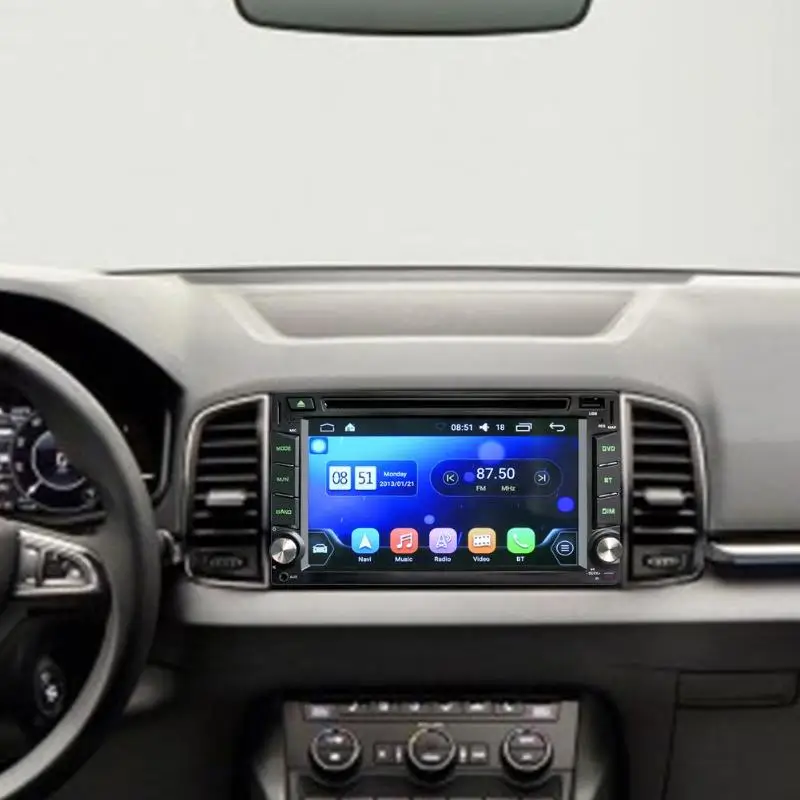 VODOOL 6.2in сенсорный экран мульти-Языки gps навигационная камера Bluetooth WiFi Автомобильная магнитола на андроид аудио USB Авто MP5 плеер