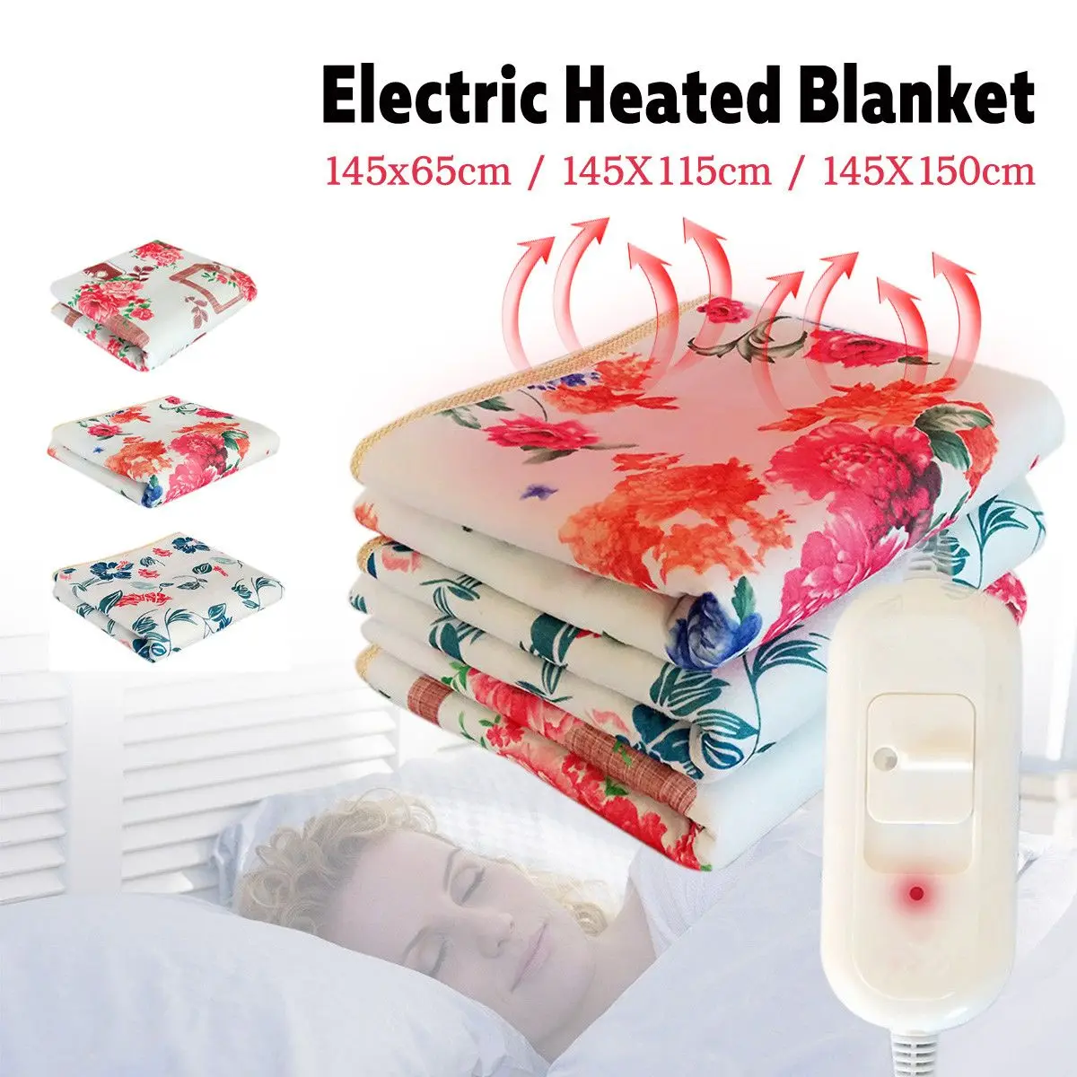 

Electric Blanket Thicker Heater Double Body Warmer 145*150cm Heated Blanket Thermostat Electric Heating Blanket Electric Heating