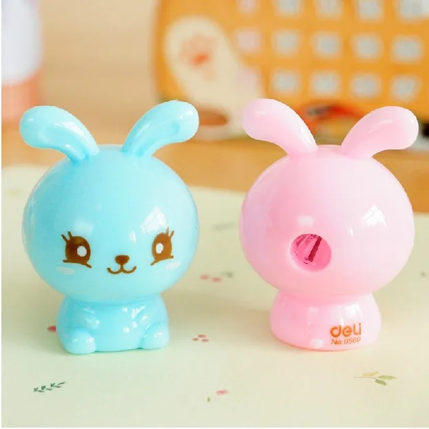 

Ellen Brook 1 Piece Lovely Cute Kawaii Candy Color Rabbit Cat Sharpeners Korean Stationery School Office Supply Novelty Kid Gift