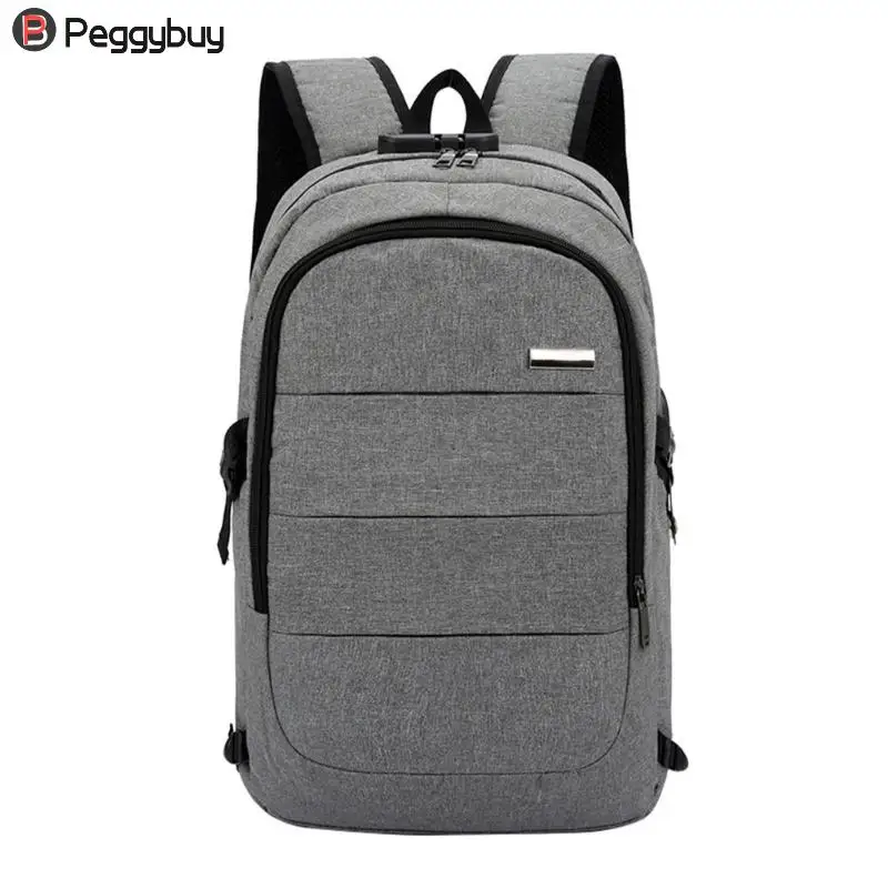 Для мужчин ноутбук рюкзак зарядка через usb плечо бизнес путешествия Back pack повседневное Mochila Masculina