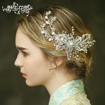 

S824 NPASON Pure Manual Make Bride Hair Comb European Hair Decorate Wedding Dress Accessories Marry Ornaments