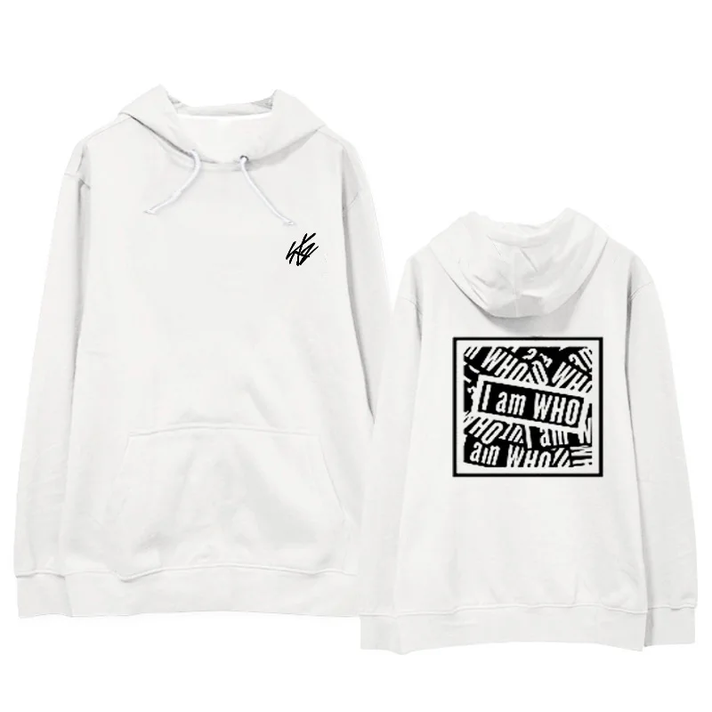 Модные Straykids Толстовка I am Who уличном японском стиле в одежда хип хоп с замком