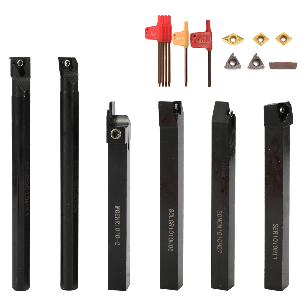 New Solid carbide boring bar CNC TURNING MANUAL LATHE WITH 10 CARBIDE INSERTS