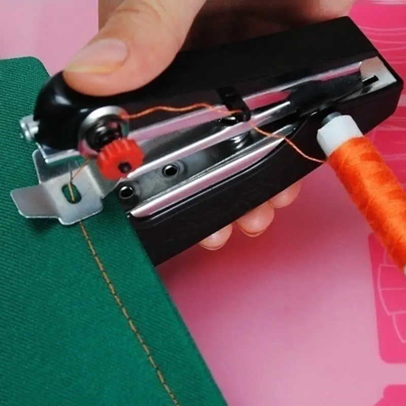 1 ud. Mini máquinas de coser sin cable ropa de mano útil portátil máquinas de costura manual herramientas Accesorios ► Foto 1/5