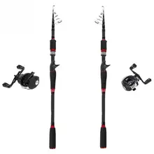 DEUKIO телескопическая удочка комбо и катушка 2,1 м карбоновая удочка 7,2: 1 4+ 1BB литье катушка набор карповых рыболовных снастей Удочка комбо