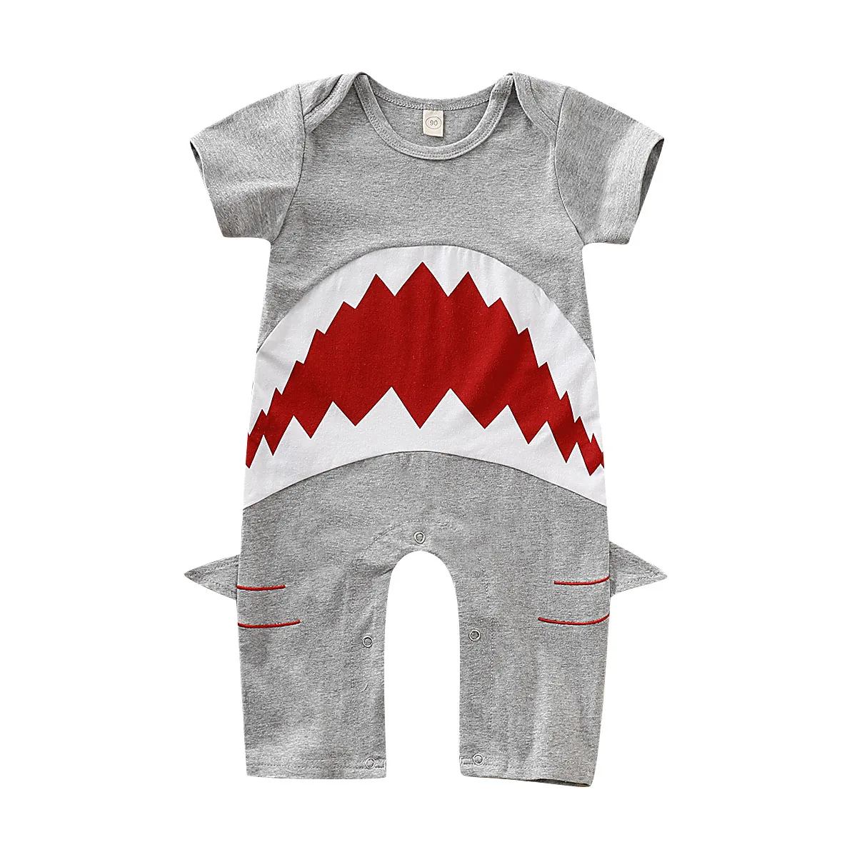 

2019 New Newborn Toddler Infant Baby Boys Romper Short Sleeve Shark Jumpsuit Playsuit Little Boy Outfits Clothes 9M-3T P30