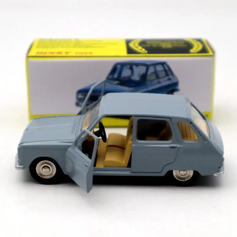 DINKY TOYS 1/43 1453 RENAULT 6 NEW CAR MODEL ALLOY die-cast   ATLAS COLLECTION 