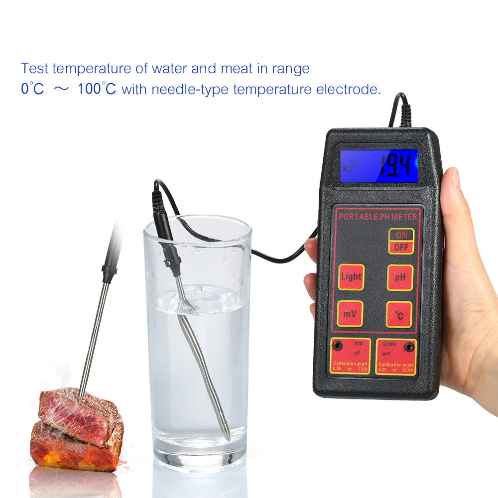 

Portable Professional Water Quality Tester Monitor 3 in 1 Multi Parameter PH/ORP/TEMP Testing Meter Water Detector