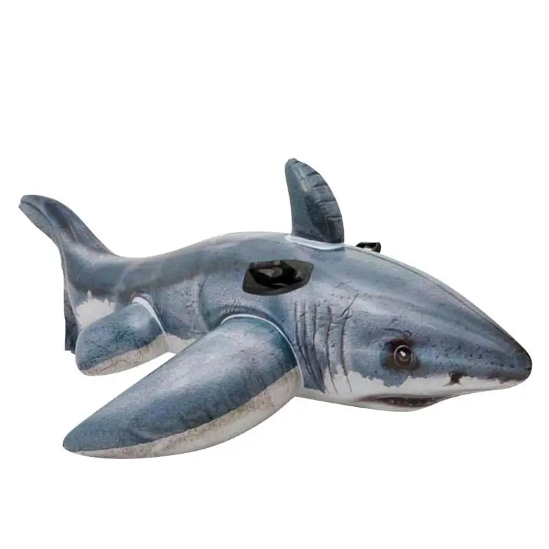 

Summer Swimming Pool Water Toys Inflatable Floating Shark Swim Ring Mount Playing Water Toy Inflatable Floating Row