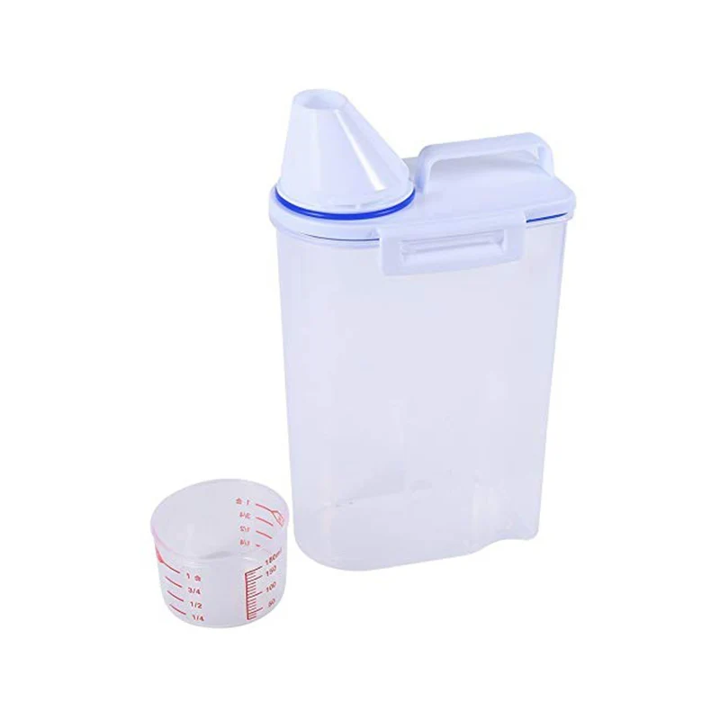 Plastic Pet Dog Feeder Storage Food Container Mildew Anti-oxidation Large Capacity Fresh Box Bucket | Дом и сад