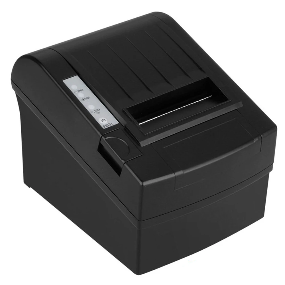 

Thermal Receipt Printer complete with accessories 80mm receipt printer thermal printer AUTO-CUT Function 300mm/ sec Black
