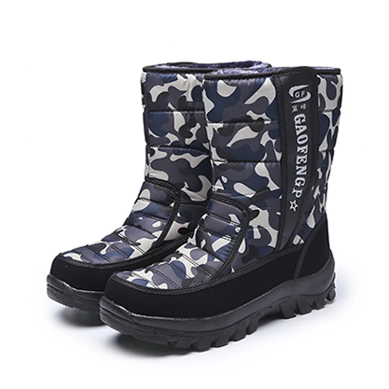 Winter Snow Boots Outdoor Camping Thickness Waterproof Windproof Cold Proof Non-slip Hunting Fishing Climbing Keep Warm Shoes