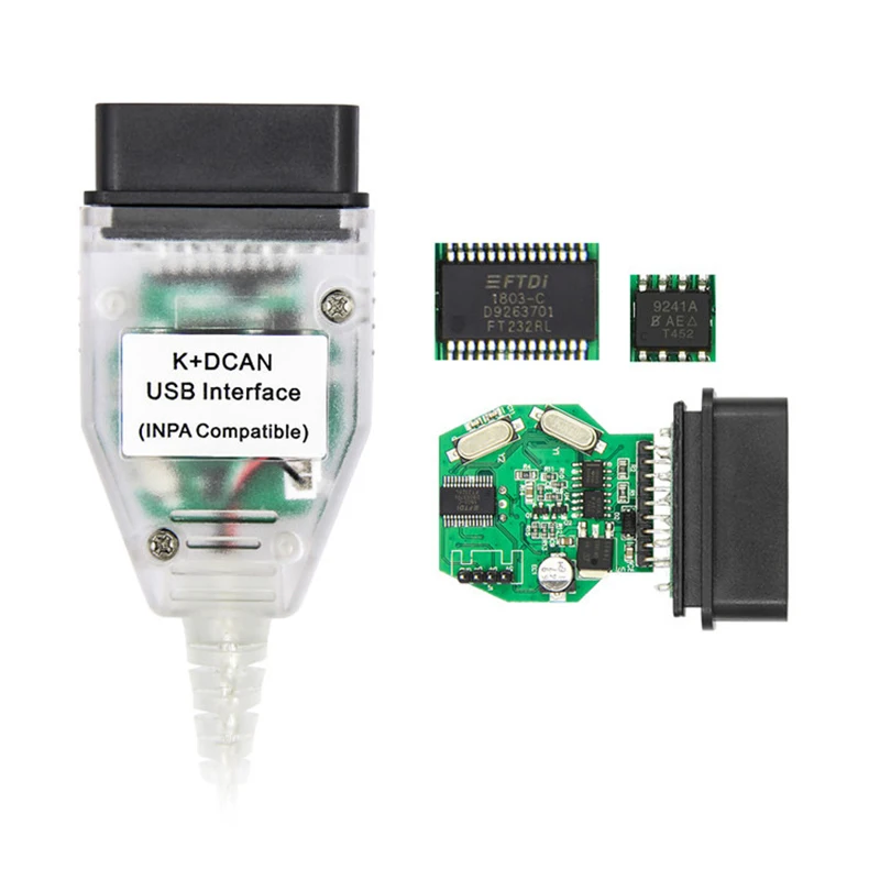 Inpa K + может Ftdi Ft232Rl чип для B mw сканер ИНПА Dcan Usb кабель Obd2 диагностический