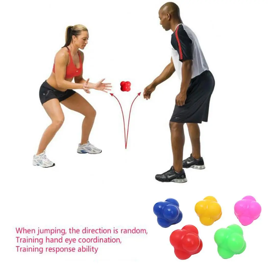 

Boxing Exercise Fitness Fast Speed Agility Coordination Reaction Fitness,Sports,Exercise Hexagonal Reaction Ball Ball Training
