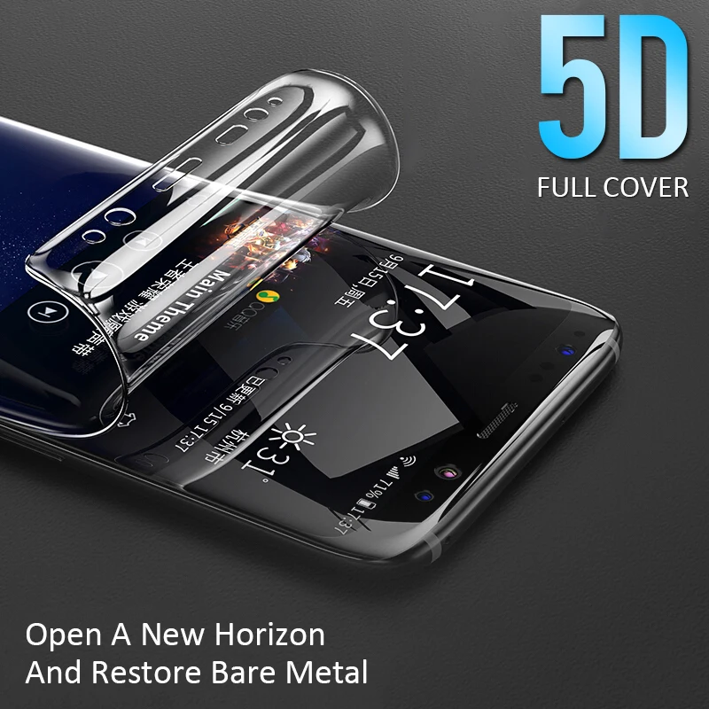 

5D Full Cover Soft Hydrogel Film For Samsung Galaxy S9 S8 Plus Note8 Note9 6D Screen Protector For Samsung S8 S9 Plus Not Glass