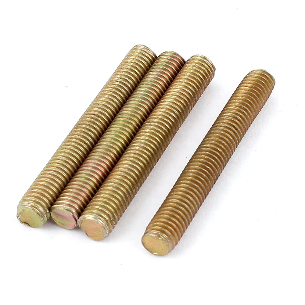 

hot-1.25mm inclination M8 x 60mm metal column bronze tone 4 pcs threaded rod