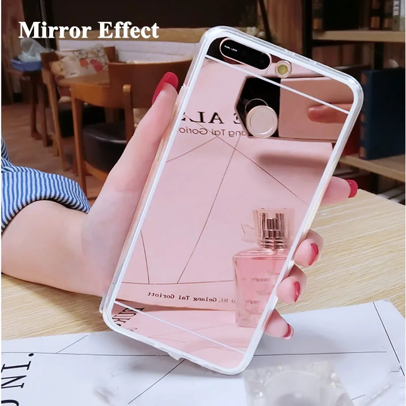 

Mirror Case for Huawei Nova 4 3 3i 2i P30 Pro Y7 Pro Y5 Y6 Prime 2018 Y5 Prime Y9 2019 Honor 8A 8C 7A 7C Soft Ultra Thin Cover
