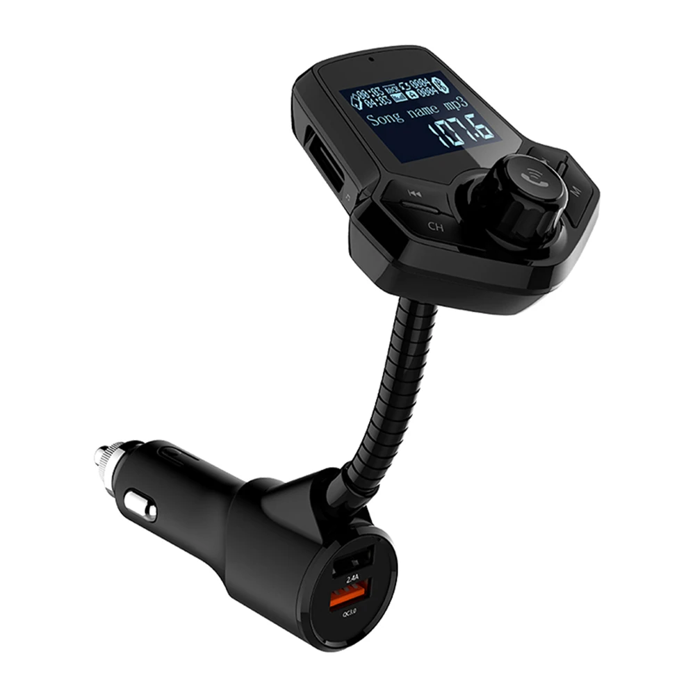 Dual UBS Car Charger FM Transmitter Car BT FM Radio Adapter MP3 WMA