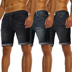 2019 Новый стиль Лидер продаж Модные мужские повседневные джинсы разрушает деним по колено отверстие рваные штаны Высокое качество продаж 2019