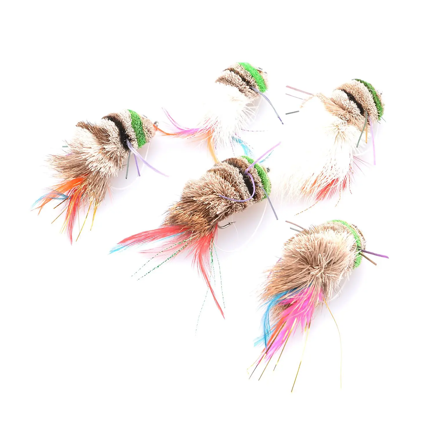 1Pcs Weedless Flies Wire Fishing Tackle Salamander Fly Fishing Flies Trout Bass Flies Lure Bait Float