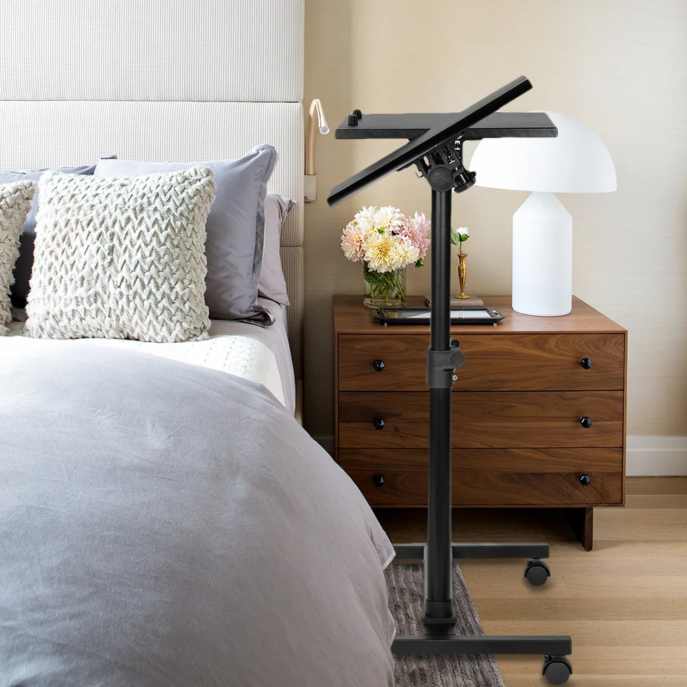 Laptop Rolling Cart Desk Adjustable Height Sofa Bedside Table with Wheels Laptop Rolling Cart Desk Adjustable Height Sofa Bedside Table with Wheels