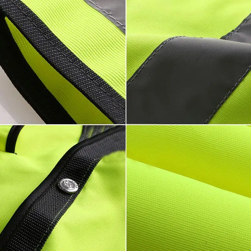 Открытый Ночной езда бег Hi-Vis жилет безопасности Светоотражающая куртка безопасности жилет Спорт на открытом воздухе ночью безопаснее свободный размер