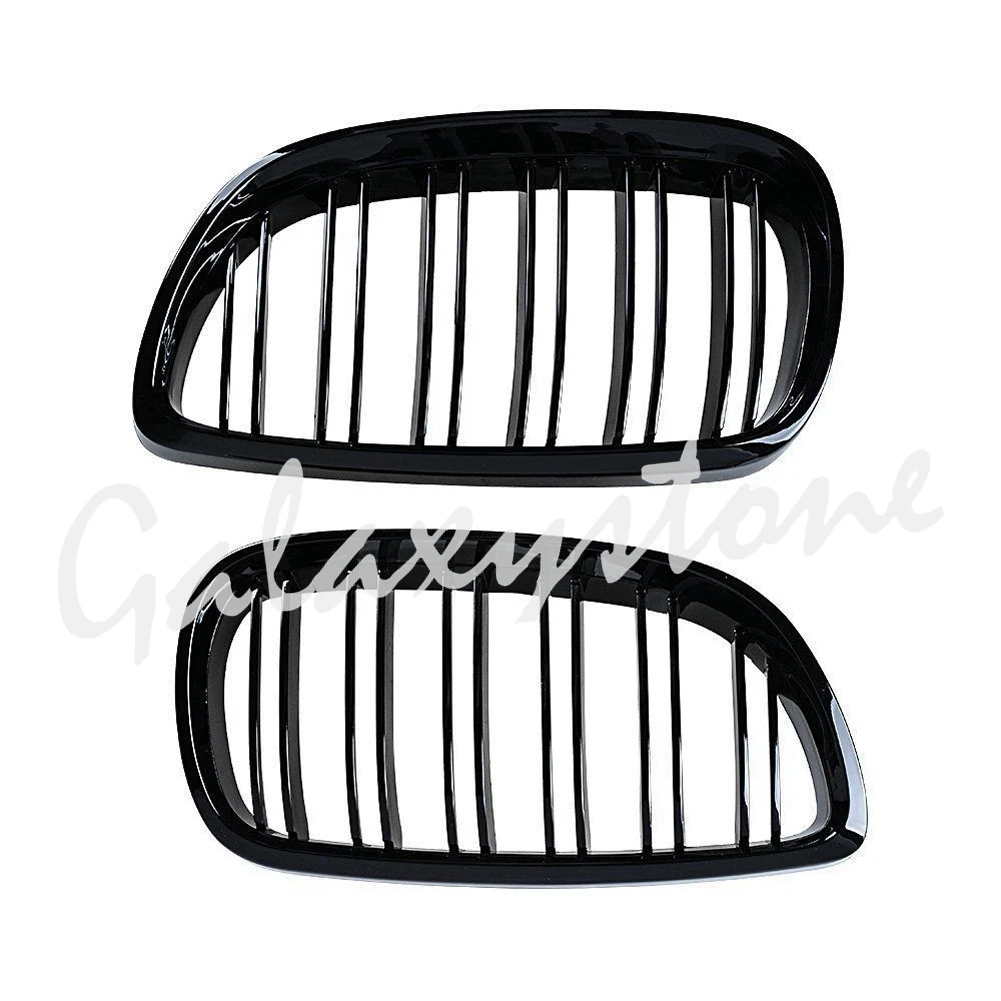 

For 2006-2009 BMW E92 E93 Coupe M3 Gloss Black Front Kidney Twin Fins Grill Grille