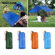 Новинка, 3 в 1, дорожное водонепроницаемое пончо, солнцезащитное укрытие, походный коврик, на открытом воздухе, 210 T, полиэстер, дождевик, укрытие, рюкзак, плащ