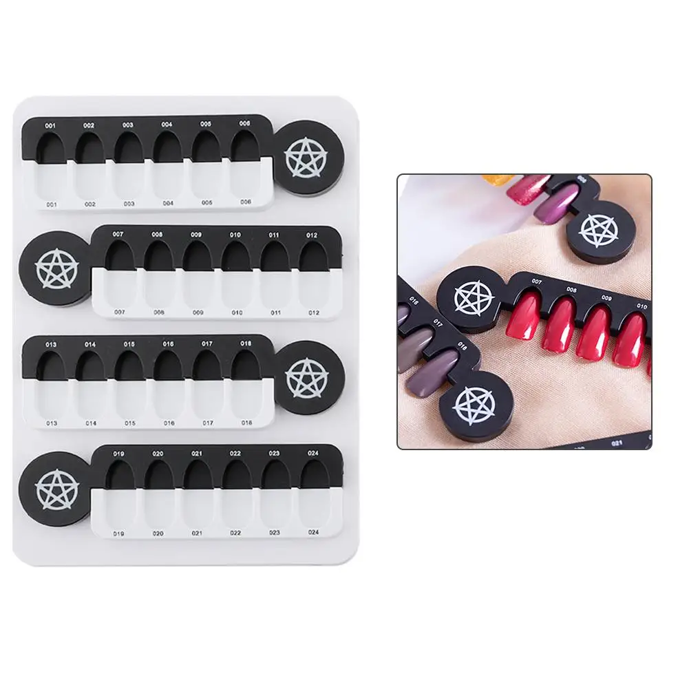 Горячая 24 Сетки УФ-дисплей для ногтей Магнитная Адсорбция Съемная акриловая доска для дисплея набор инструментов для ногтей