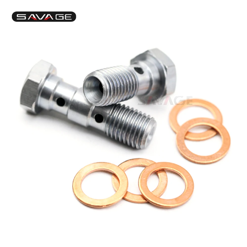 

Banjo Bolts Front/Rear Brake Master Cylinder Screw Brake Hose Caliper Bolt Hydraulic Clutch Screw M10 x 1.25 Motorcycle