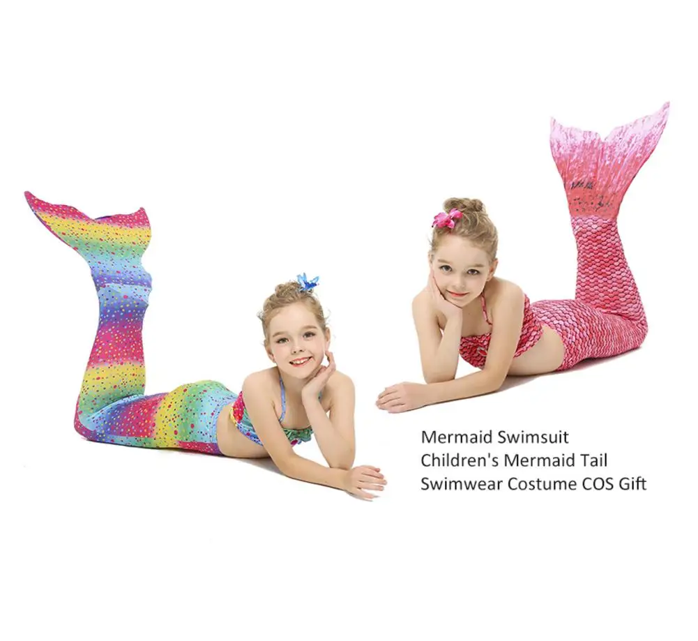 

Kids Cosplay Princess Fish Tail Swimsuit Bikini Girls Fish Tail Swimsuit Child's Wear Split Swimsuit Fish Tail Clothing Swimwear