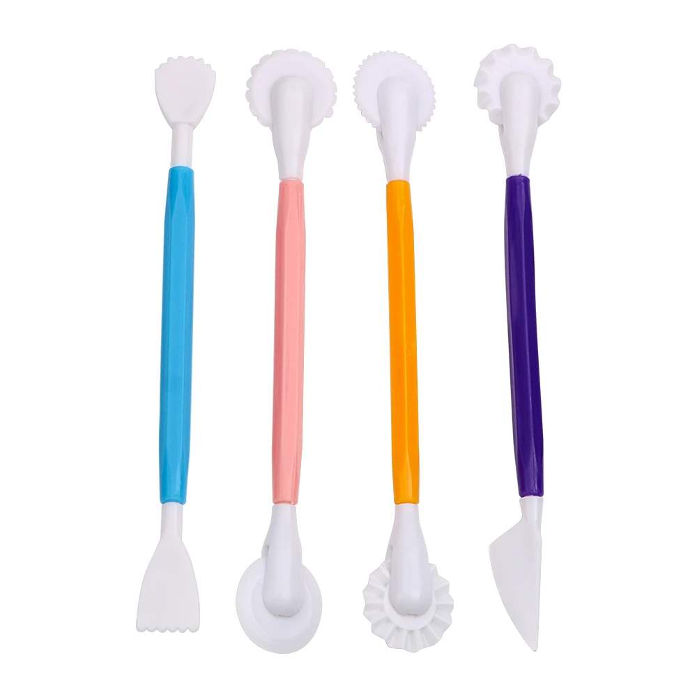 

Sugarcraft Flower Maker Pastry Carving Cutter Fondant Cake Decorating Modelling Tools 8 Patterns 4pcs/set Decoration Pen
