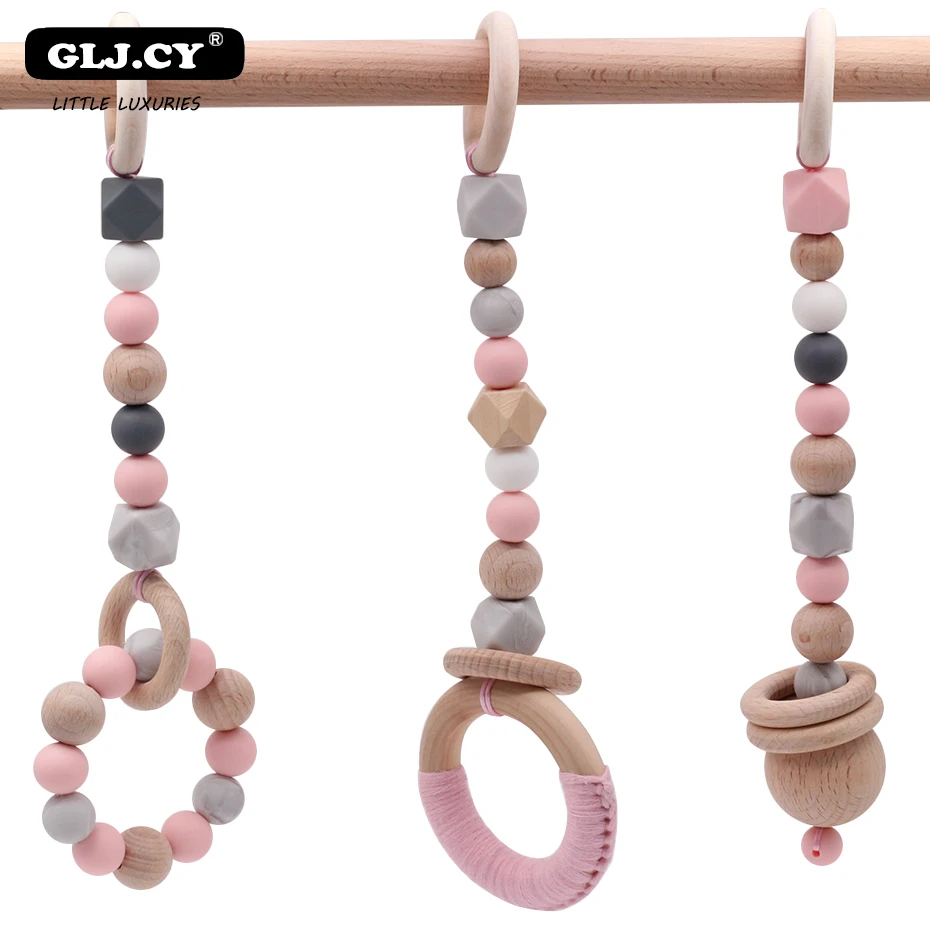 

2019 New Baby Gym Rattle Toy Wooden Kindergarten Interior Decoration Accessories Children's Game Frame Photography Props
