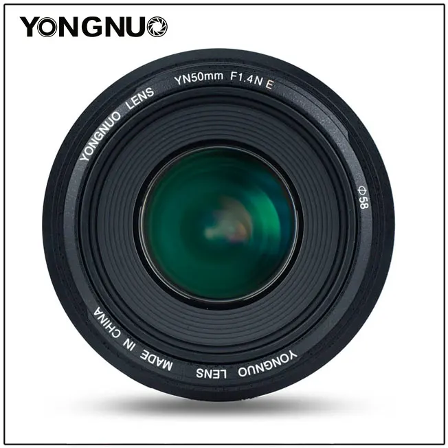 YONGNUO YN50mm 50 мм F1.4 стандартный объектив с большой апертурой и автофокусом для камеры Canon EOS 6D 70D 5D2D2 5D3 600D 60D DSLR