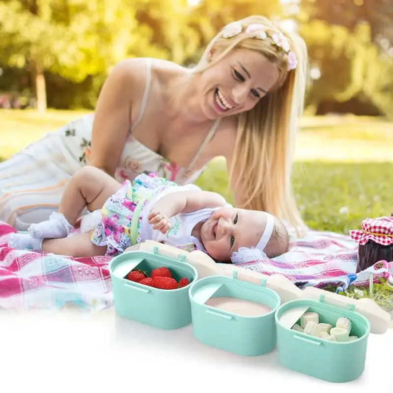 

Baby Milk Powder Storage Infants Portable Formula Dispenser Feeding Box Dispenser Container Storage Feeding Box Convenient