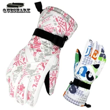 30 градусов зимние теплые женские лыжные перчатки водонепроницаемые перчатки для сноуборда мотокросса мотоциклетные ветрозащитные велосипедные перчатки зимние варежки
