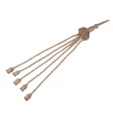 E27 основание светильника 2 м пеньковая веревка шнур электрический провод DIY декоративный подвесной с 6 держатель лампы Лидер продаж