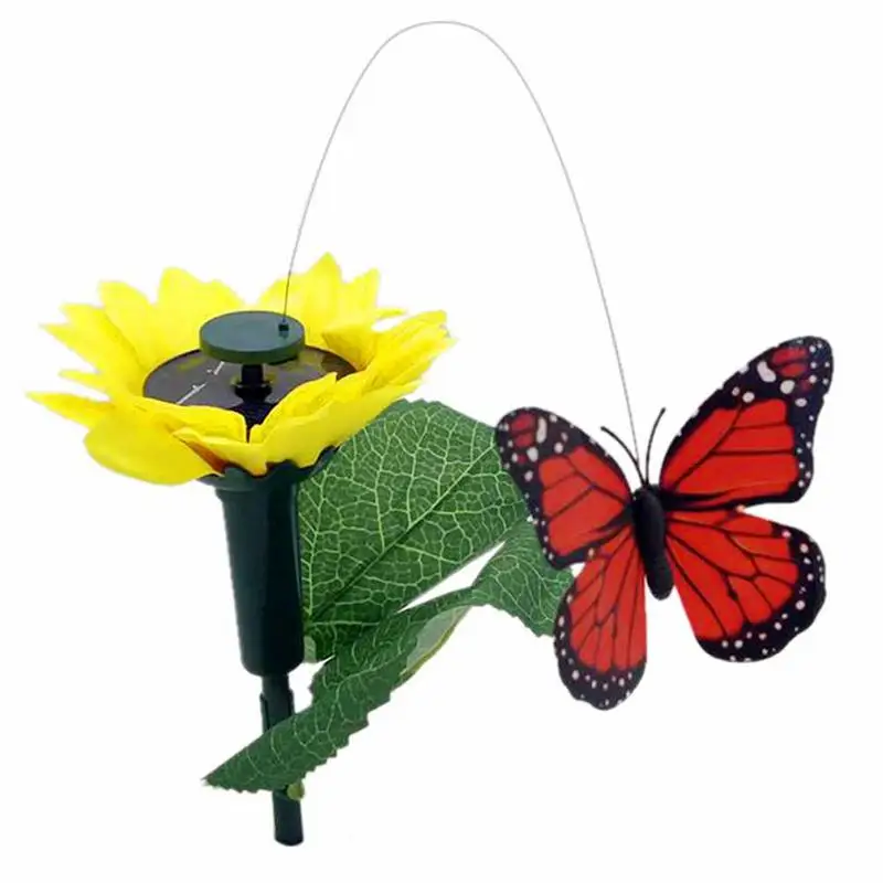 

Solar Gardening Ornaments Vibrative Butterfly Hummingbirds Garden Decoration Home Accessories Flying Fluttering Butterflies