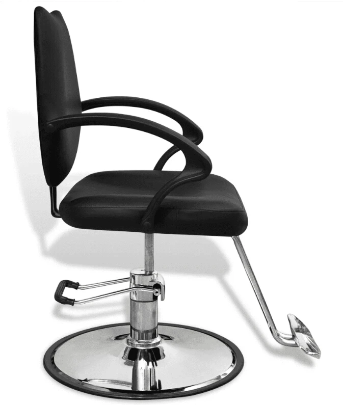 Vidaxl High Quality Barber Chair Imitation Leather Black Set Modern Design Office Executive Chair Black 360 Degree Swivel Chair
