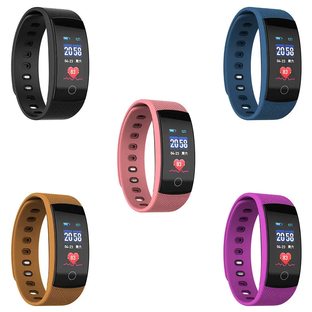 

0.96 Inches Fitness Tracker Color Screen Smart Bracelet Heart Rate Monitor Bluetooth Step Counter Waterproof Sports Bracelet