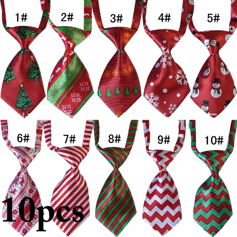 10PCS Christmas Pet Necktie Adjustable Assorted Patterns Dog Necktie Dog Tie Festival Neckties Dog Grooming Supplies 10PCS Christmas Pet Necktie Adjustable Assorted Patterns Dog Necktie Dog Tie Festival Neckties Dog Grooming Supplies