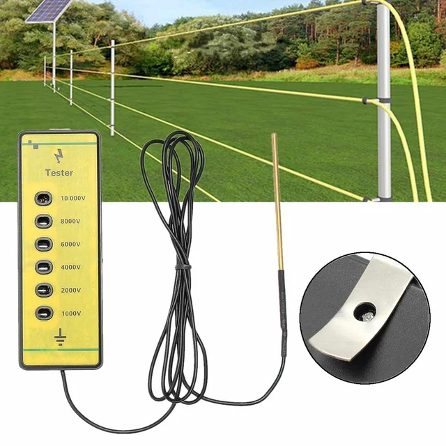 Farm Electrical Fence Voltage Tester Fencing Poly Wire Tape Rope