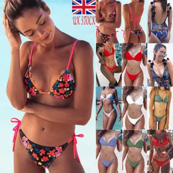 

Sexy Women Padded Bra Bikini Set Swimsuit 2019 New Summer Bandage Push-up Triangle Thong Swimwear Bathing Suit Beachwear S-L