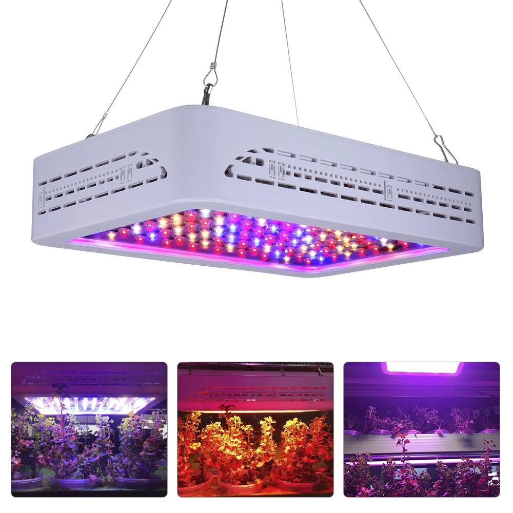 

IP44 AC85-265V 1000W 100 LED 5130LM Plant Growth Lamp Flora Growing Light Slim Design with Hanging Kit GreenHouse Balcony Farm