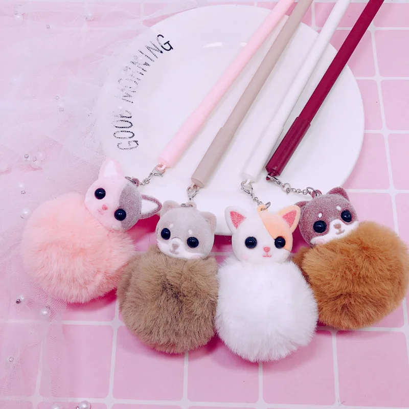 

1Pc Cute Unicorn Flamingo Pens Kawaii Plush Pens Creative Ballpoint Pens For Kids Girls Gift School Writing Supplies Stationery