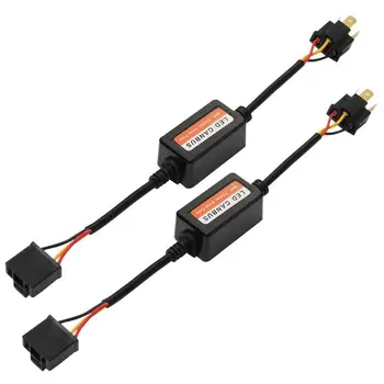 

2pcs H4 Car Headlight Canbus Wiring Kit Warning Error Resistor Canceler Decoder Anti Flicker Resistor Flash Canceller